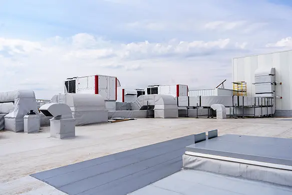 Commercial dehumidifier rooftop system